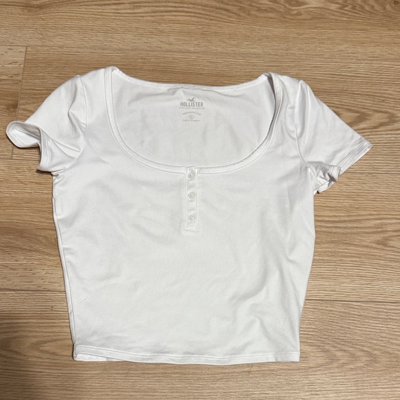 Hollister Tops - Hollister Women's White Buttoned Top